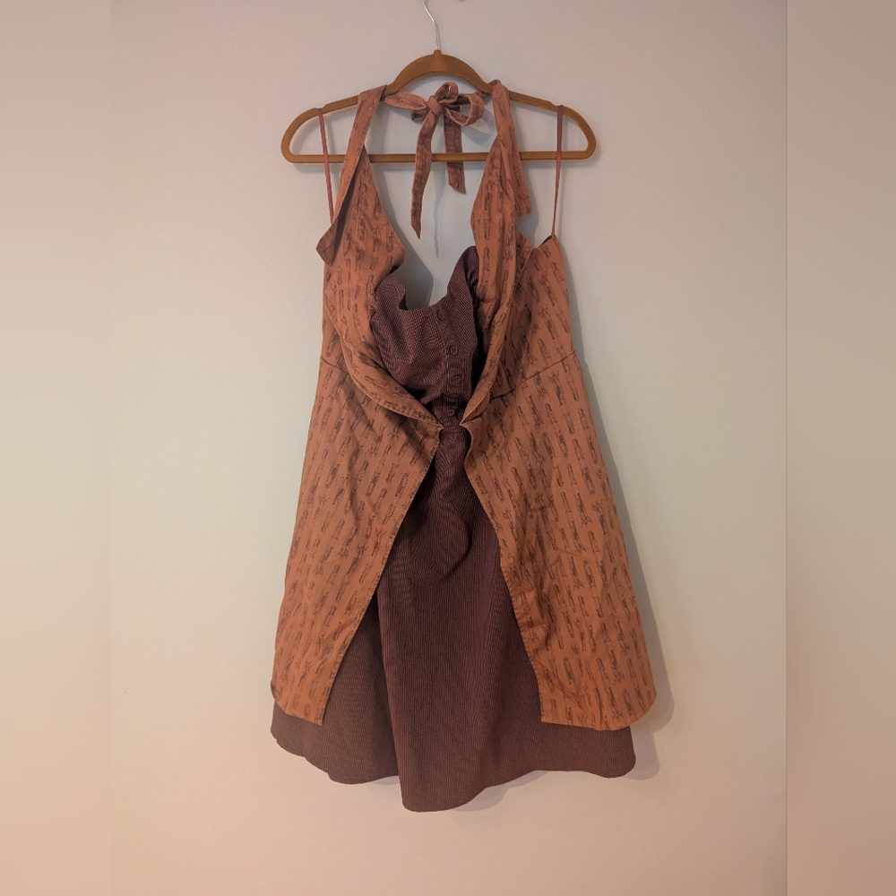 Hot Topic Dr Who Regeneration Dress Womens Size 24 Brown Cosplay Costum
